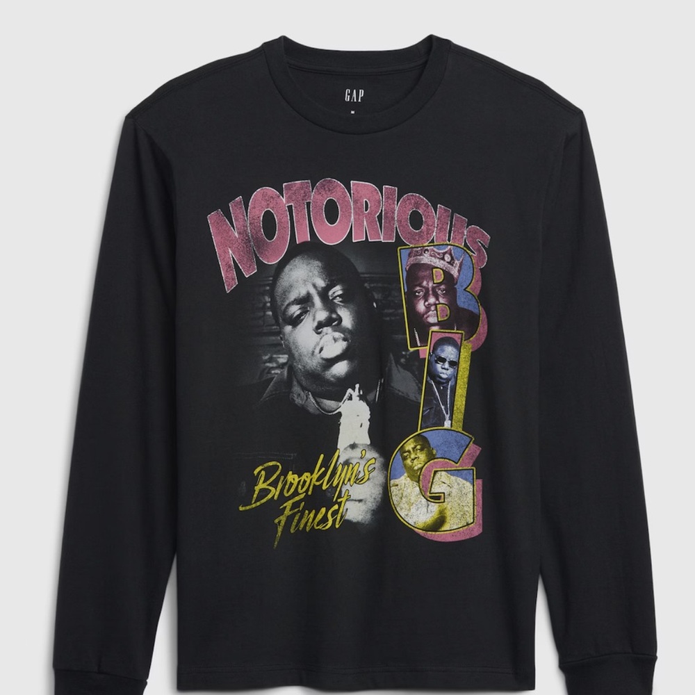 Men’s size large Notorious Big biggie smalls long sleeve tee shirt